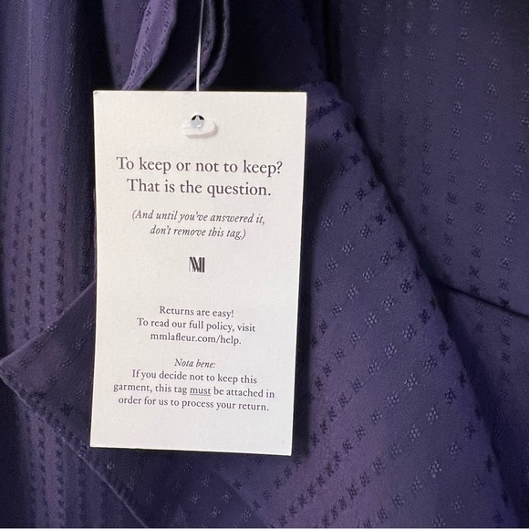 Elegant Purple Wrap Top - Picture 7 of 9